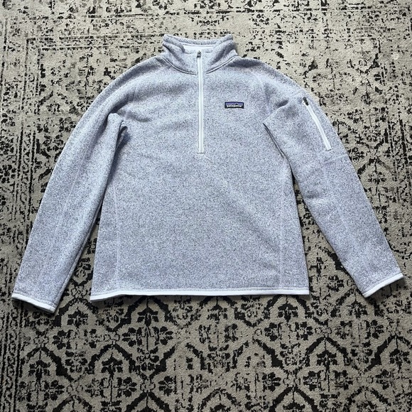 Patagonia Sweaters - Patagonia Womens Better Sweater 1/4 Zip Size M Fleece Blue Hiking Outdoors